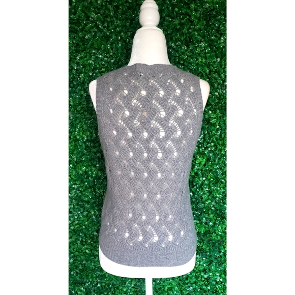 21. J.Crew Cashmere pointelle sweater shell - Picture 8 of 11